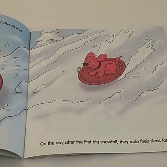 Clifford's Puppy Days The Little Red Sled book - Picture 3 of 6